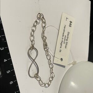 Elegant Silver Infinity Chain Bracelet